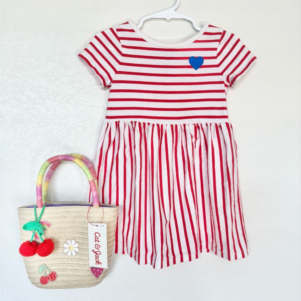 Cat & jack girls bundle matching dress and purse 3T